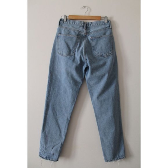 AGOLDE Fen Cropped Straight-Leg Frayed Jeans Size 27 - Picture 5 of 10